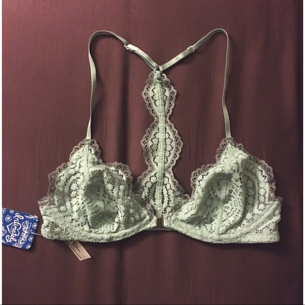 Free people New w/ tags bralette in mint 32b